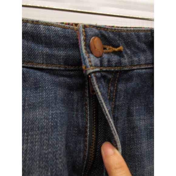 Joes Jeans Shorts 24 Cut-Off Mini Denim Stretch Logo Cuffed Lined - Picture 2 of 12